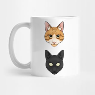 Orange and Black Cat Mug